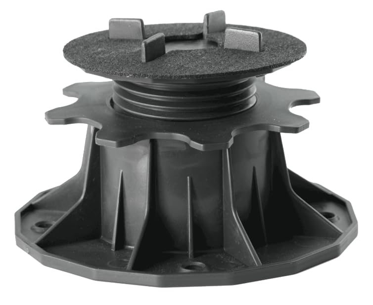 Justierbare Plattenlager Stelzlager für Terrassen-Platten - Höhenverstellbare Stellfüße für Keramik, Stein, Beton und Fliesen - 48 Stück, 34-70 mm