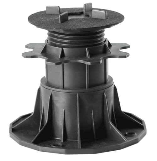 Adjustable slab supports, pedestal supports for patio slabs - height-adjustable feet for ceramic, stone, concrete and tiles - 48 pieces, 65-140 mm