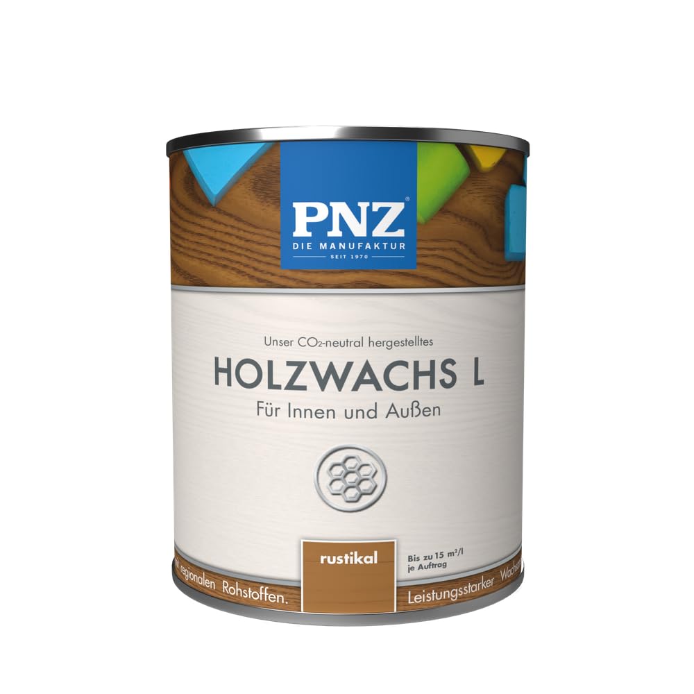 PNZ Wood Wax L for indoor and outdoor use | solvent-free wax coating | Sustainably produced with regional raw materials | for all types of wood, including bee houses