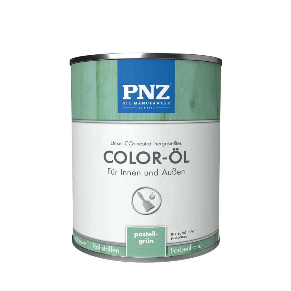 PNZ Color-Öl für Innen und Außen | lösemitttelfreies Farböl | Nachhaltig hergestellt mit regionalen Rohstoffen | für alle Hölzer, auch Bienenhäuser