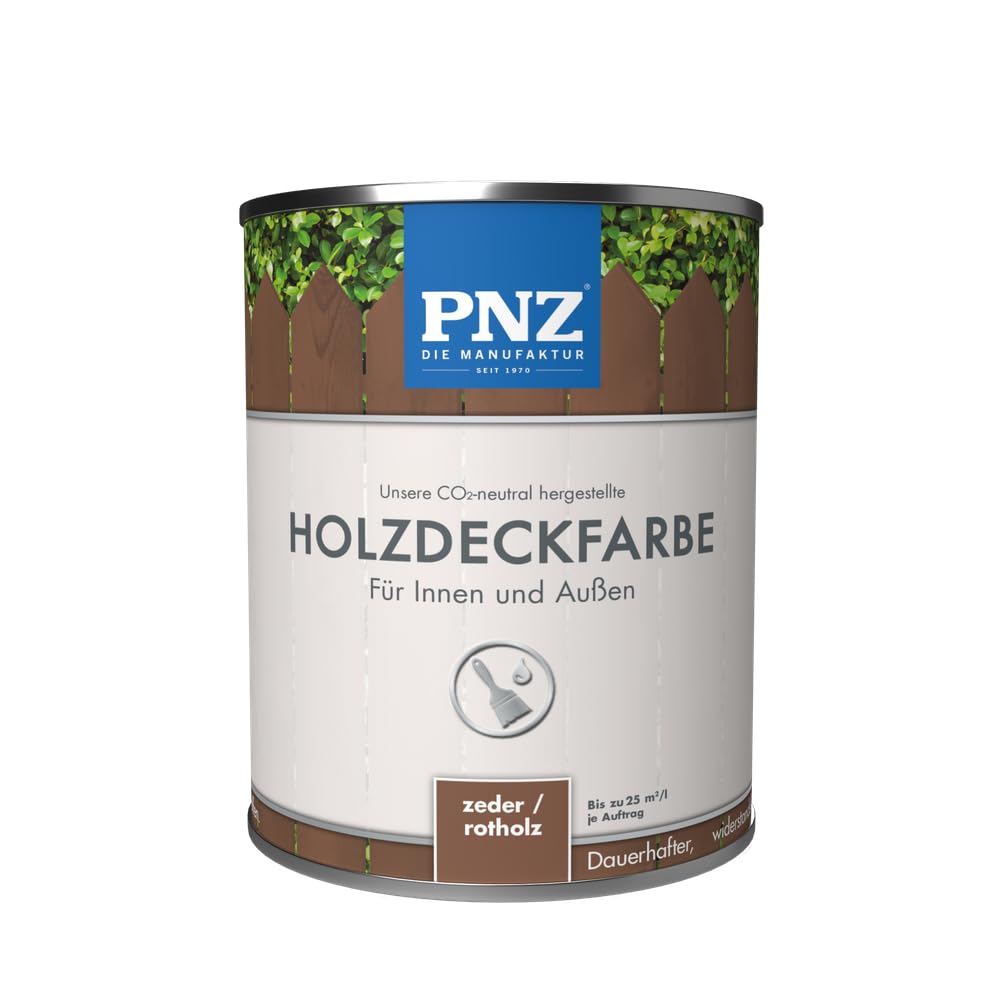 PNZ wood deck paint, container: 10/2.5/0.75/0.25L in various colours