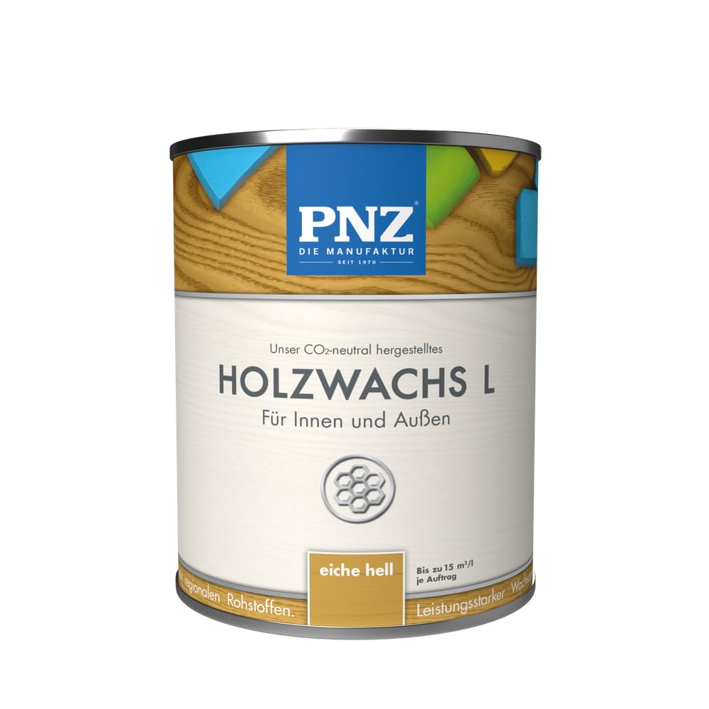 PNZ Wood Wax L for indoor and outdoor use | solvent-free wax coating | Sustainably produced with regional raw materials | for all types of wood, including bee houses