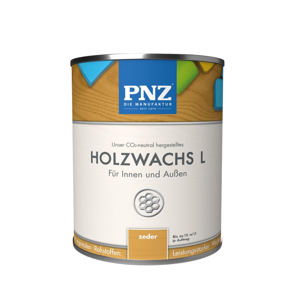 PNZ Wood Wax L for indoor and outdoor use | solvent-free wax coating | Sustainably produced with regional raw materials | for all types of wood, including bee houses