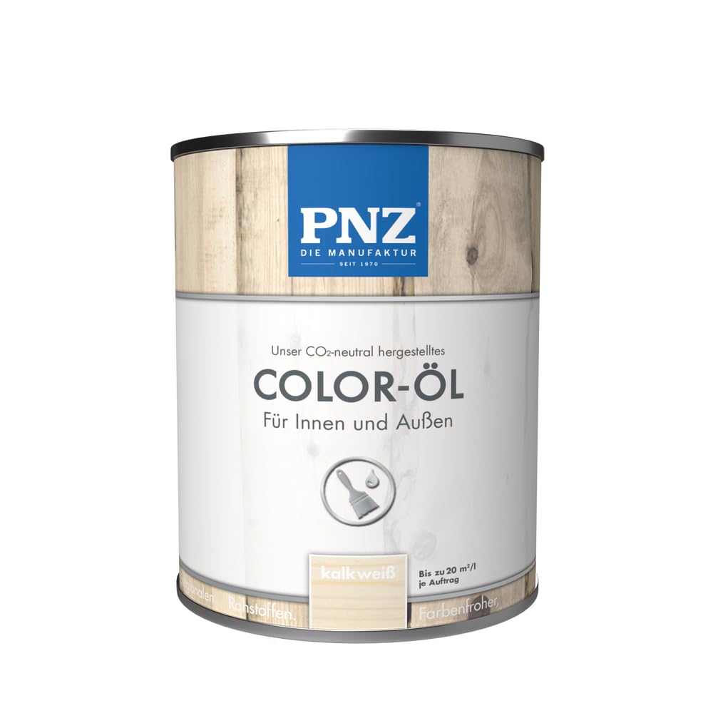 PNZ Color-Öl für Innen und Außen | lösemitttelfreies Farböl | Nachhaltig hergestellt mit regionalen Rohstoffen | für alle Hölzer, auch Bienenhäuser