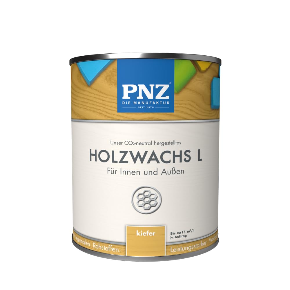 PNZ Wood Wax L for indoor and outdoor use | solvent-free wax coating | Sustainably produced with regional raw materials | for all types of wood, including bee houses