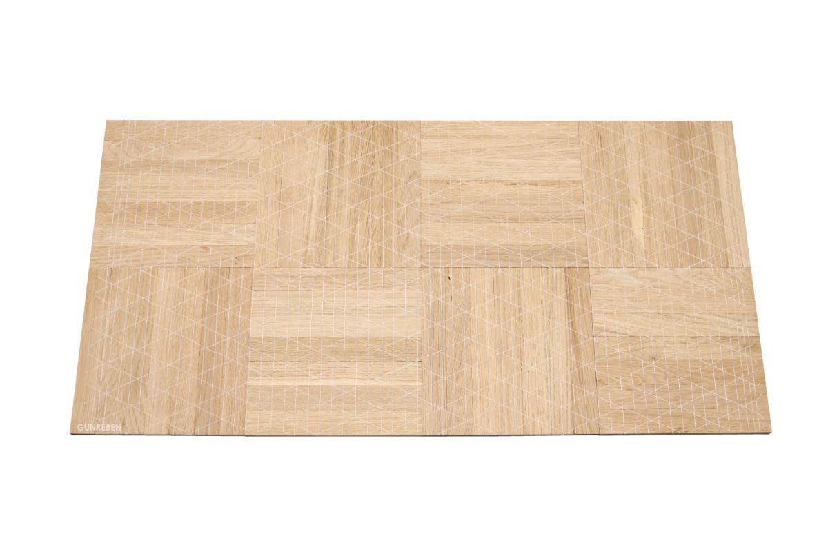 Mosaic parquet oak natural/Select 8mm - High-quality solid parquet - laying element cube - 4.10 sqm - 100% FSC®-certified