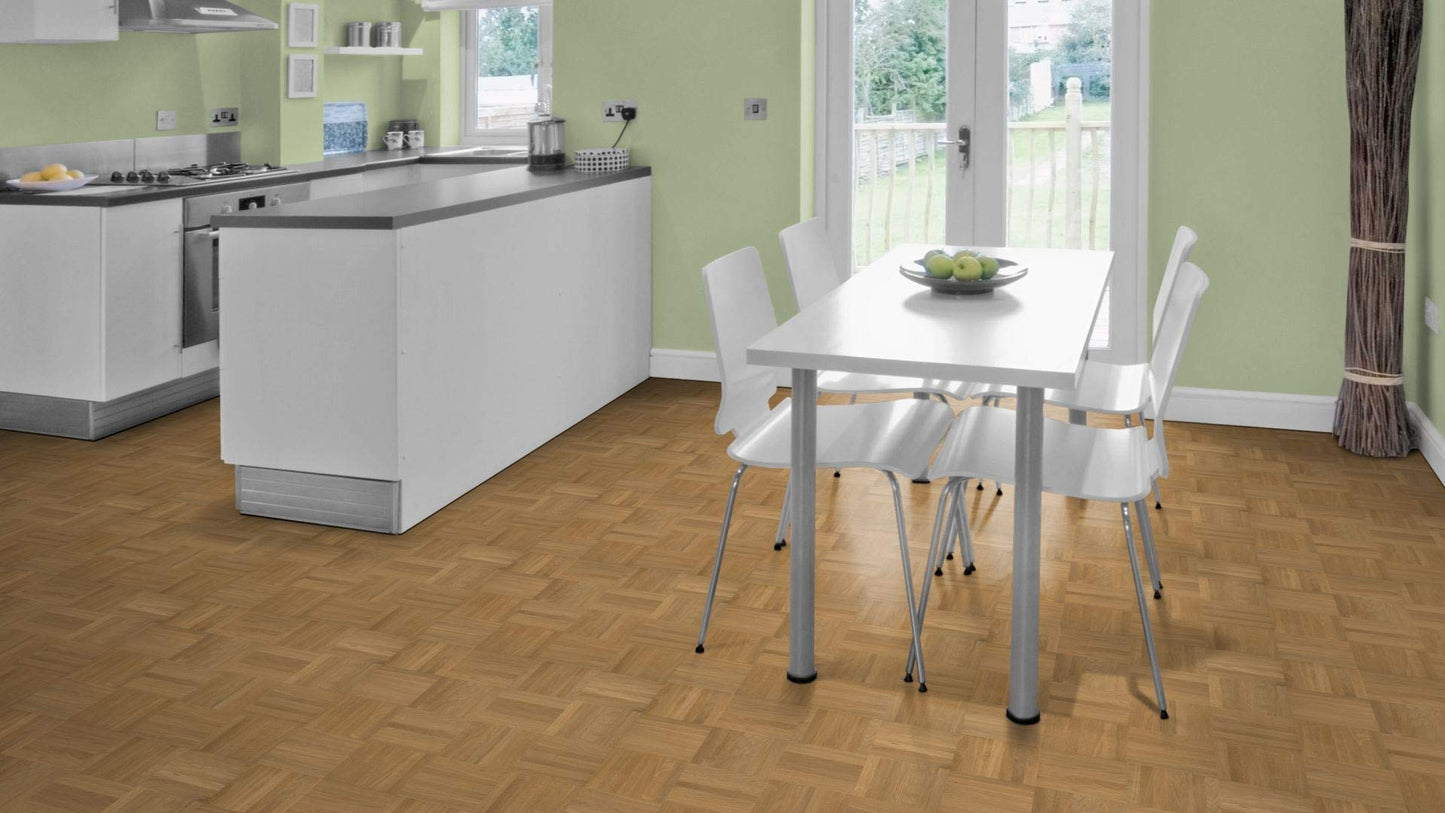 Mosaic parquet oak natural/Select 8mm - High-quality solid parquet - laying element cube - 4.10 sqm - 100% FSC®-certified