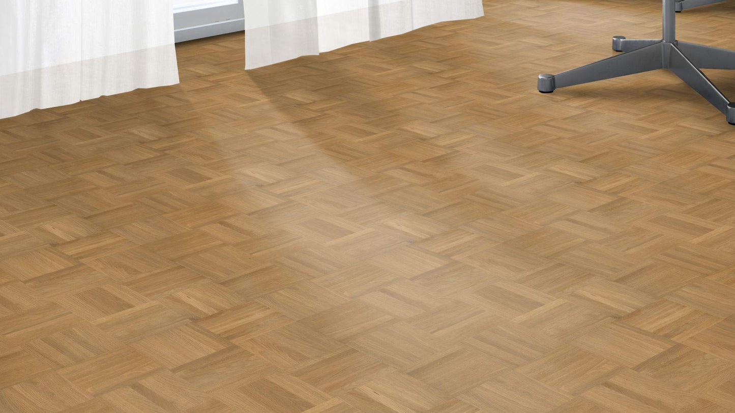 Mosaic parquet oak natural/Select 8mm - High-quality solid parquet - laying element cube - 4.10 sqm - 100% FSC®-certified