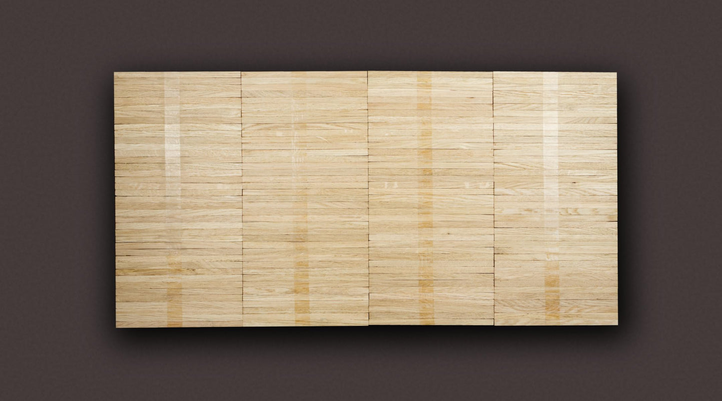 Vertical lamella parquet oak Harmonie 10mm - High-quality solid parquet - Installation elements