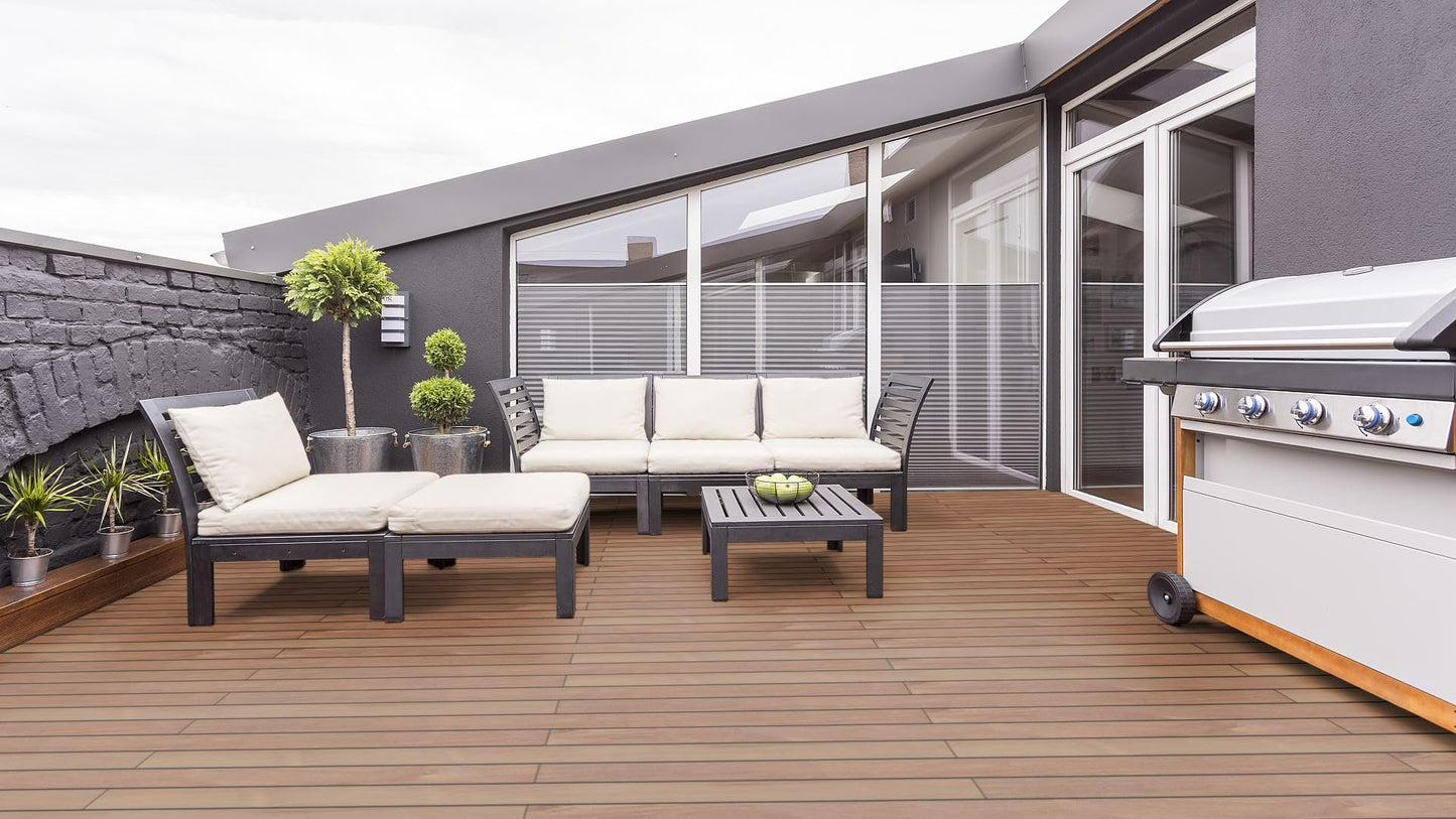 Terrassendiele Cumaru Prime - KD - 21 x 145 x 1830 mm - glatt/glatt