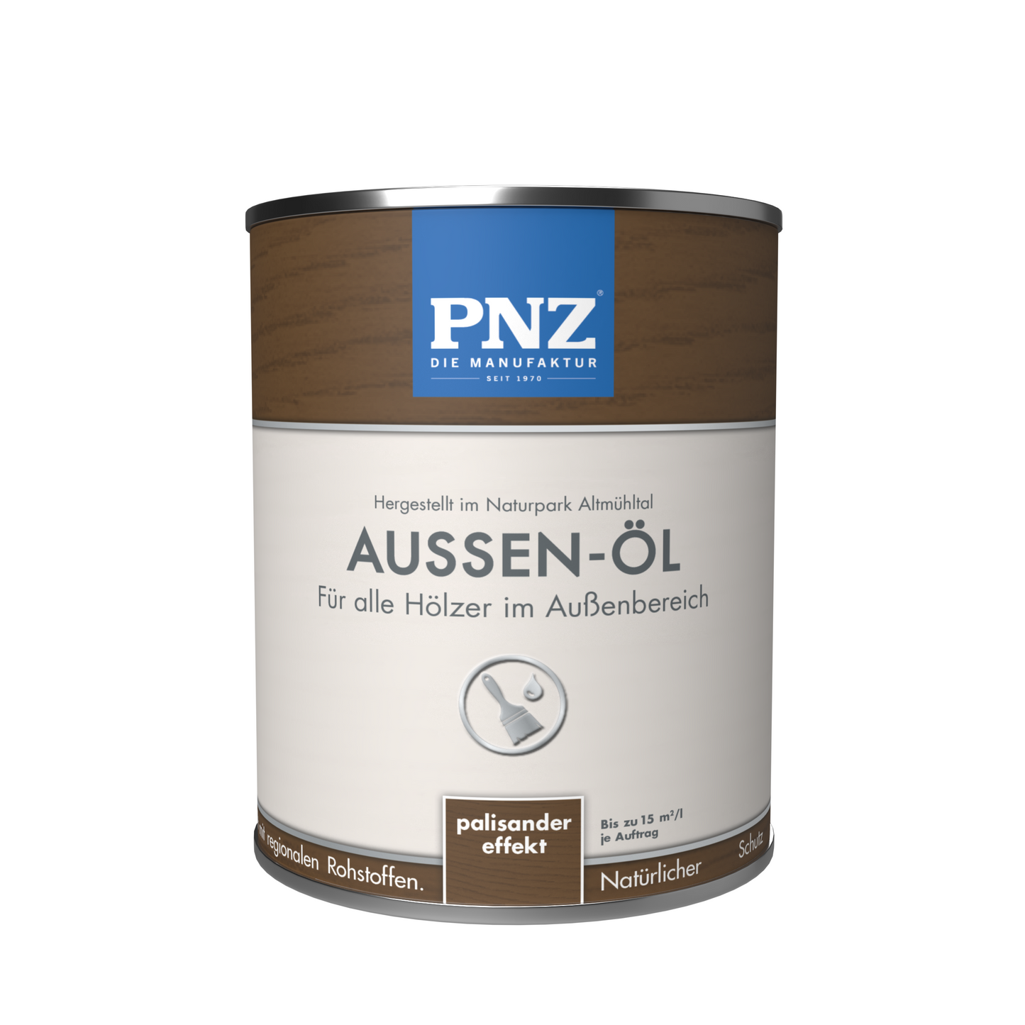 PNZ Außen-Öl | Nachhaltig hergestellt mit regionalen Rohstoffen | Made in Germany | Holzdeck, Holz-Terrasse, Fenster, Türen, Gartenhäuser, Spielgeräte