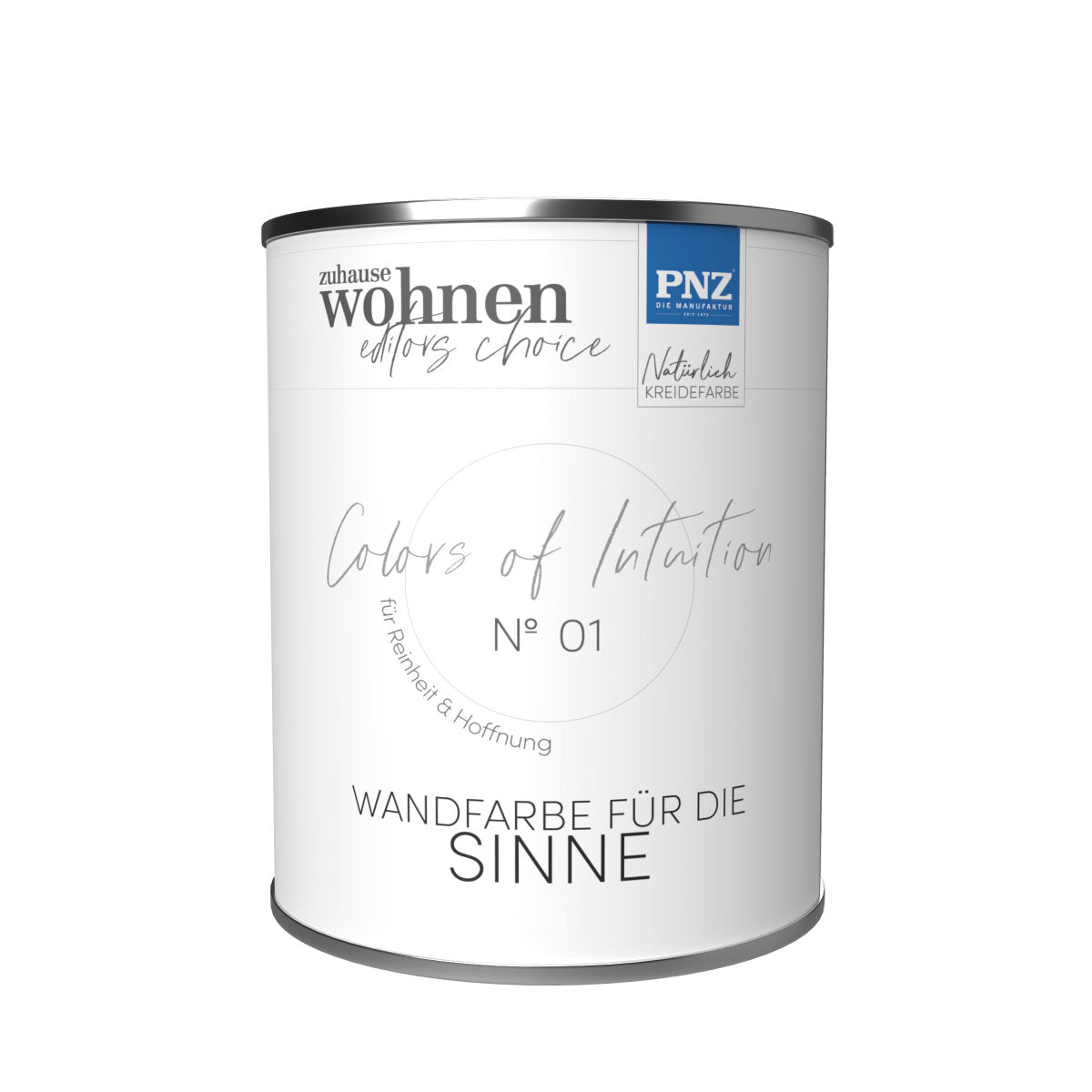 PNZ Colors of Intuition Nº 01 – Reinheit & Hoffnung | Wohngesunde Wandfarbe für Innen (verschiedene Gebindegrößen)