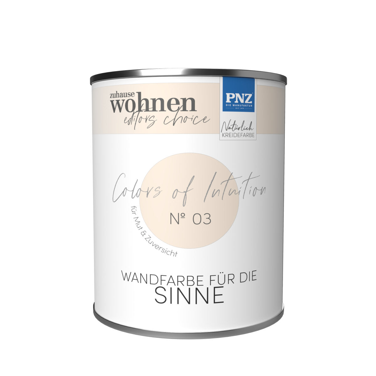 PNZ Colors of Intuition Nº 03 – Mut & Zuversicht | Wohngesunde Wandfarbe für Innen (verschiedene Gebindegrößen)