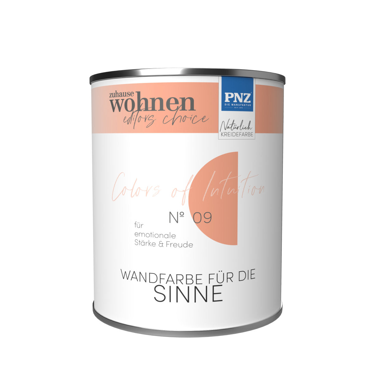 PNZ Colors of Intuition Nº 09 – Emotionale Stärke & Freude | Wohngesunde Wandfarbe für Innen (verschiedene Gebindegrößen)