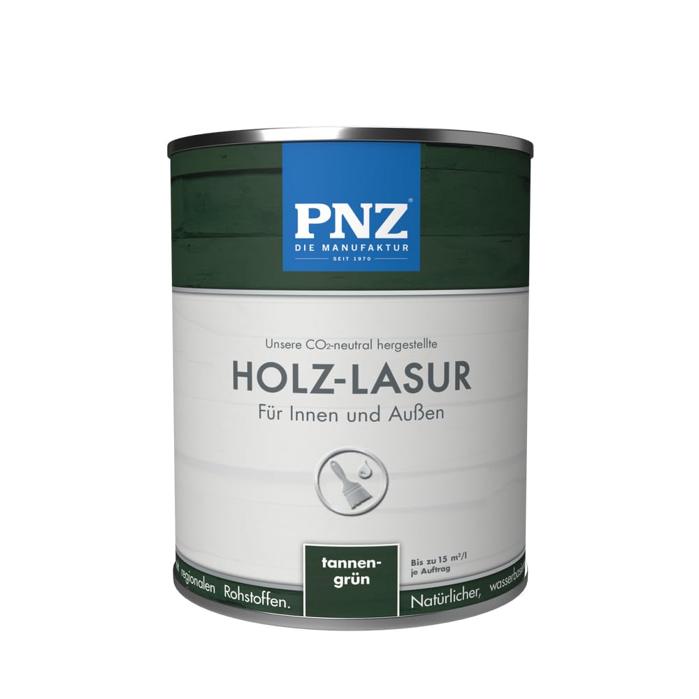 PNZ Holzlasur für Innen und Außen | Gebinde 30L | lösemitttelfreie Farblasur | Nachhaltig hergestellt mit regionalen Rohstoffen | für alle Hölzer, auch Bienenhäuser
