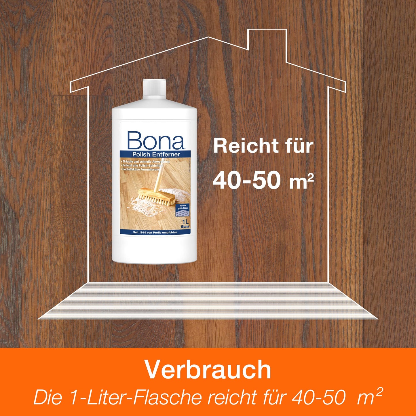 Bona Polish Remover Cleaner, 1 litre