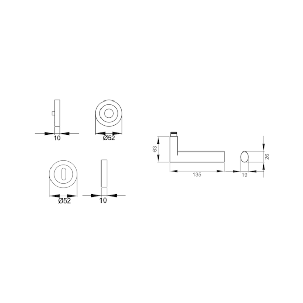 Karcher Design Drückergarnitur | Madeira ER 45 | Edelstahl matt | BB-Ausführung
