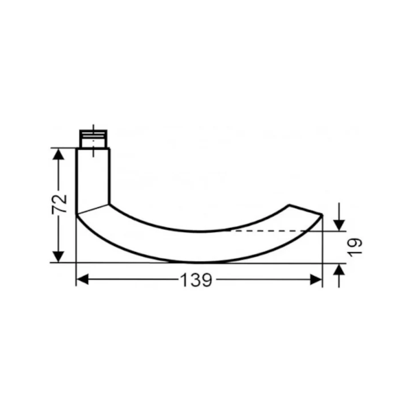 Karcher design Drückergarnitur Sylt ER26 BB 39-43 mm Edelstahl matt