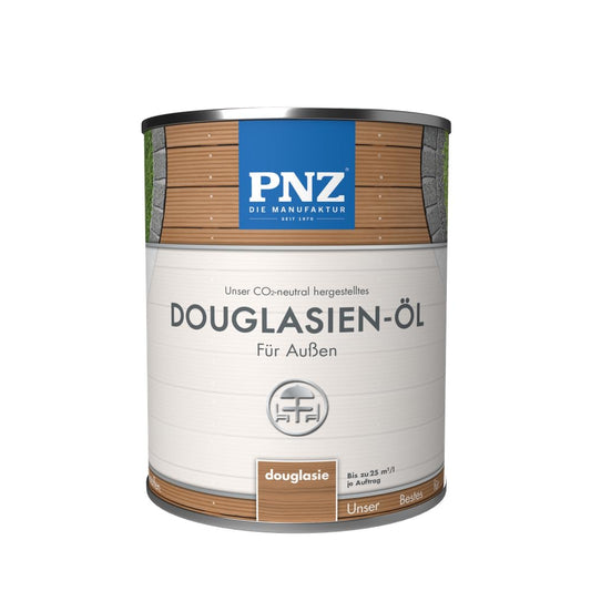 PNZ Douglas fir oil for outdoors | Sustainably produced with regional raw materials | Made in Germany | Wooden deck, wooden terrace, garden furniture, garden house, fence