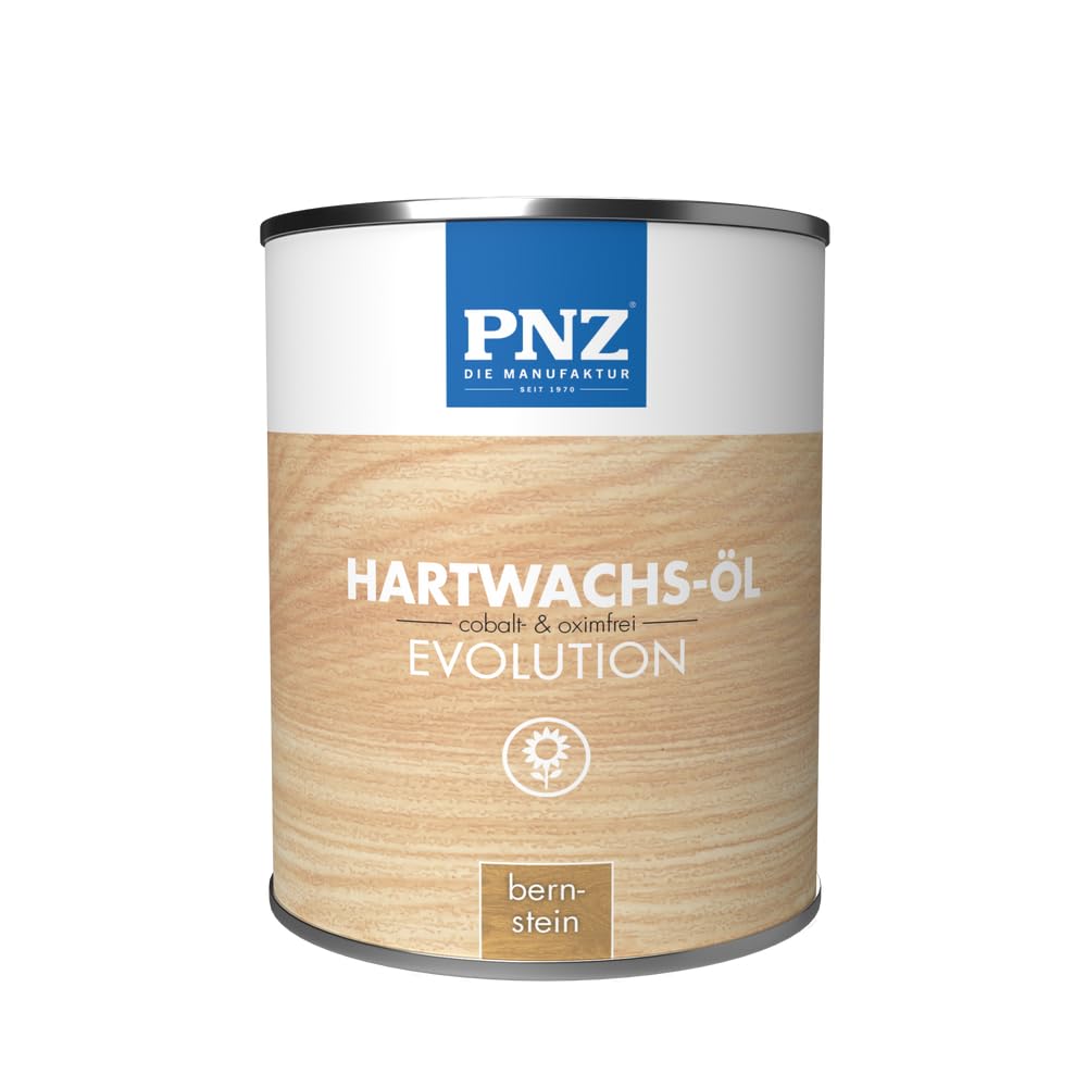 PNZ Hartwachsöl evolution farbig | Nachhaltig hergestellt mit regionalen Rohstoffen | Made in Germany | Arbeitsplatten, Holzmöbel, Holz-Boden