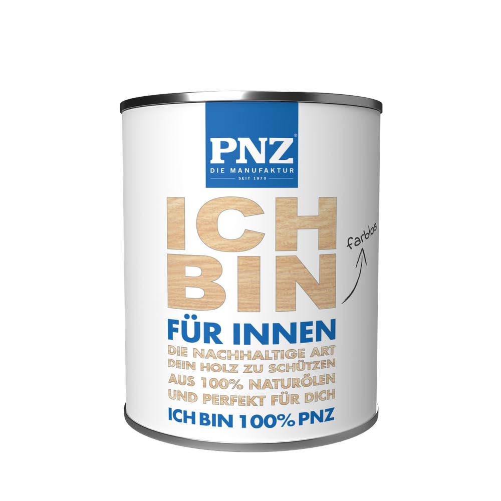 Das PNZ-Öl für Innen | Made in Germany | passend für Arbeitsplatte, Holzmöbel, Parkett, - 0.25L