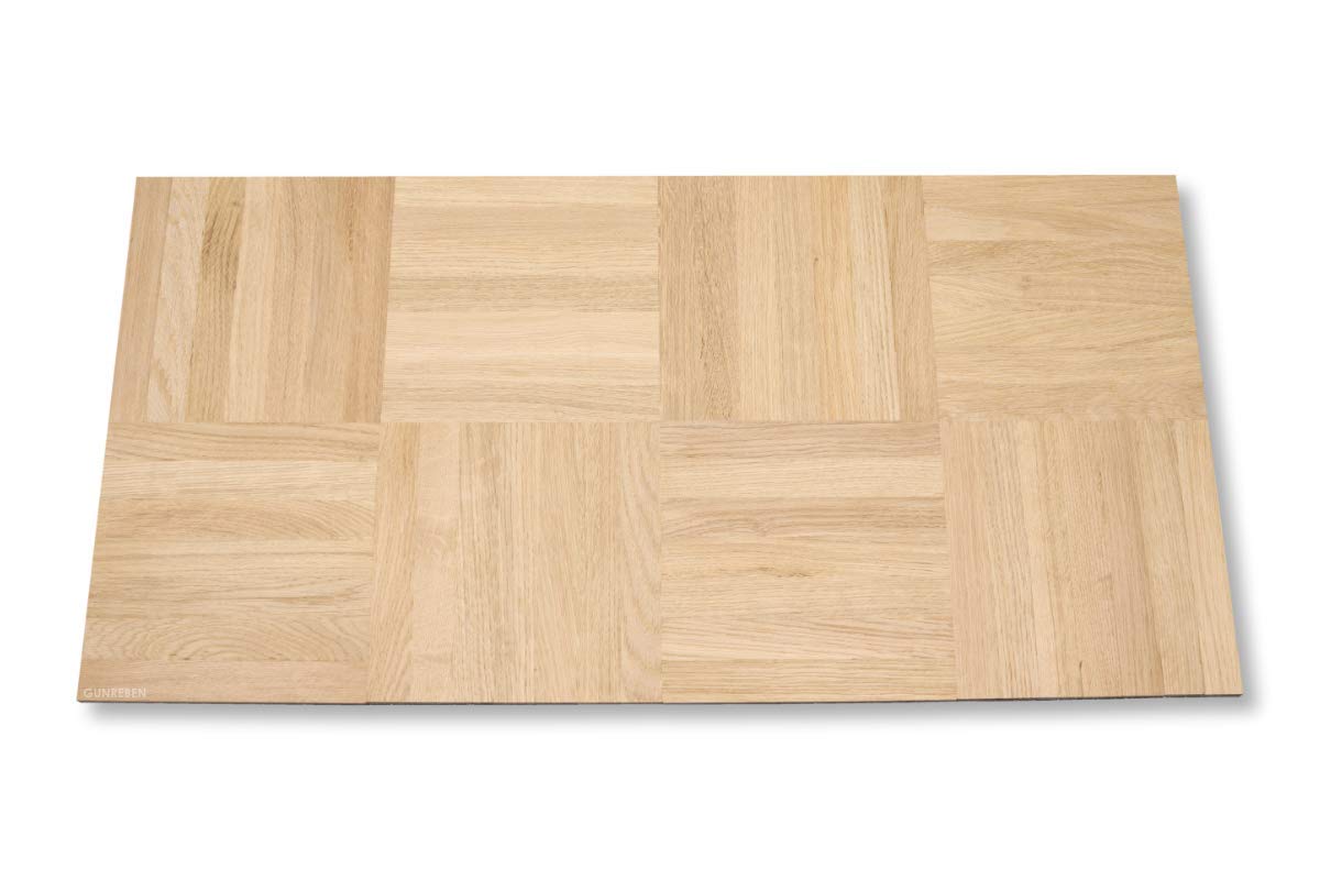 Mosaikparkett Eiche Natur/Select 8mm - Hochwertiges Massivparkett - Verlegeelement Würfel - 4,10qm
