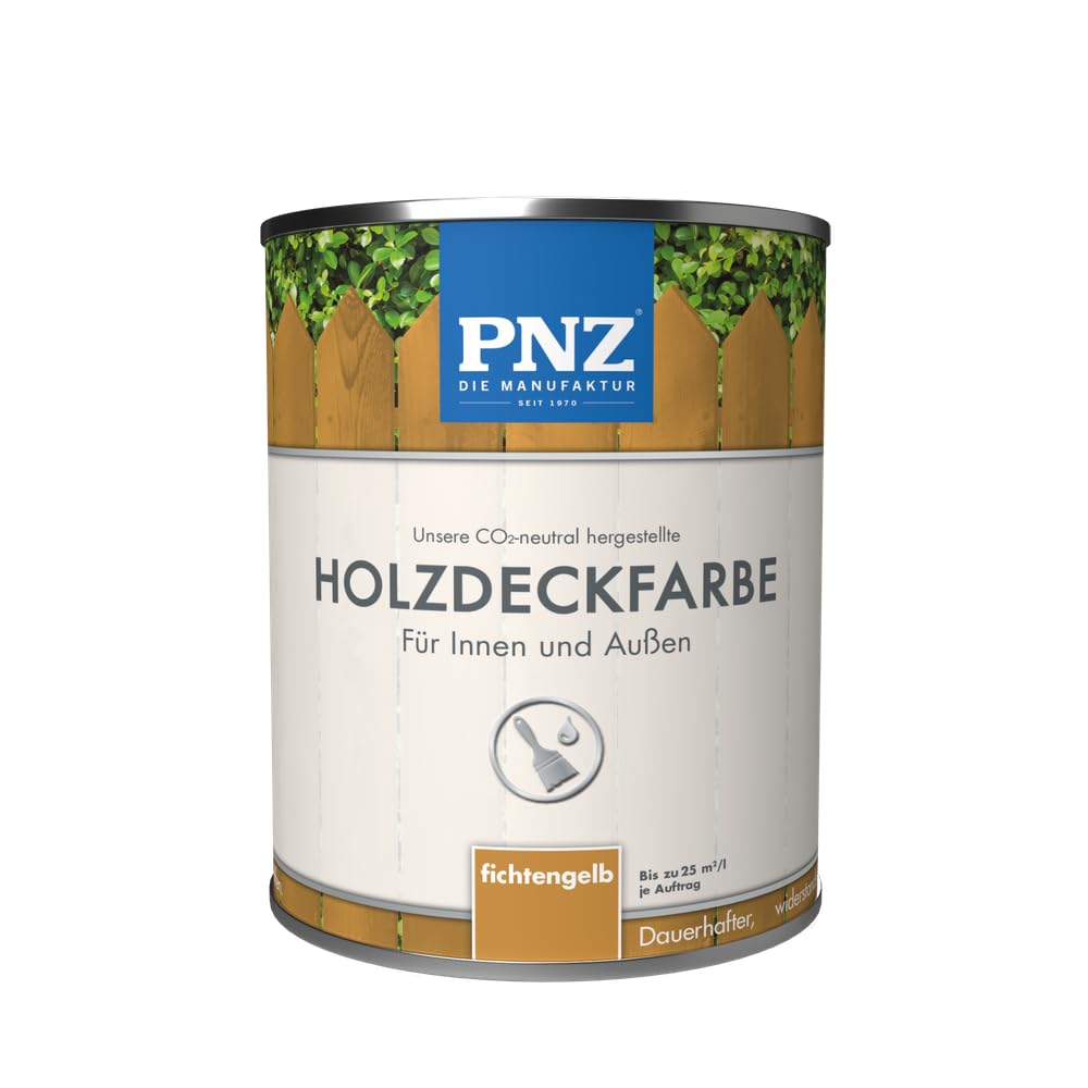 PNZ Holzdeckfarbe, Gebinde: 10/2.5/0.75/0.25L in verschiedenen Farben - fichtengelb / 0.25L
