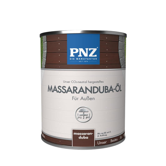 PNZ Massaranduba oil for outdoors | Sustainably produced with regional raw materials | Made in Germany | for wooden deck, wooden terrace, garden furniture, garden house