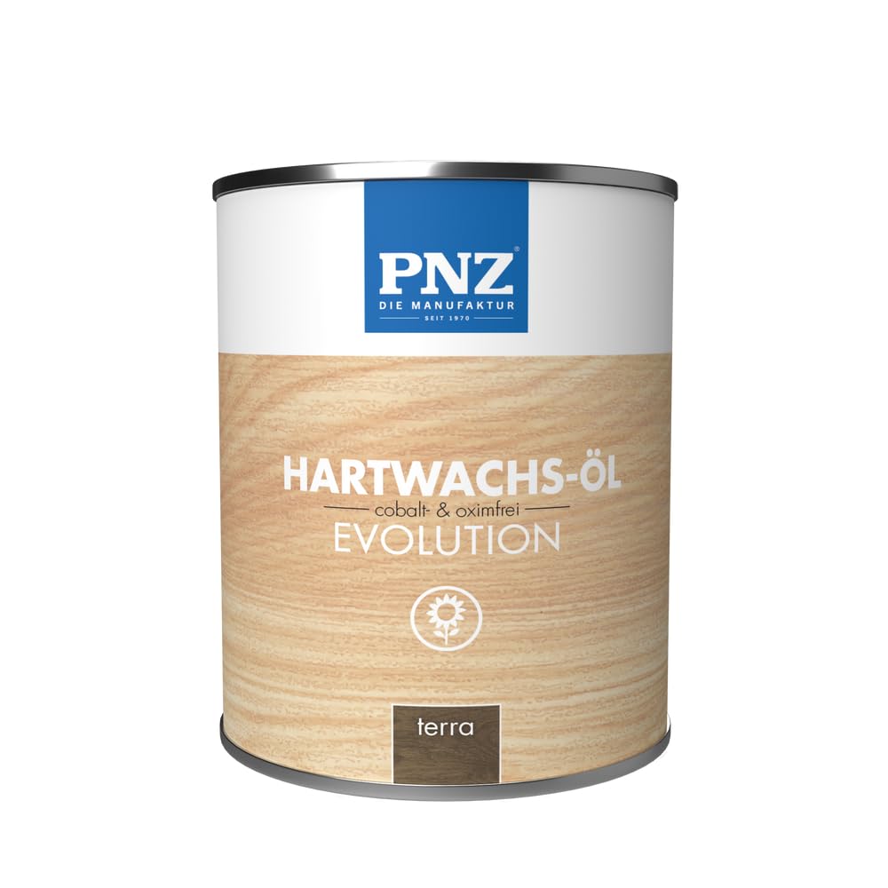 PNZ Hartwachsöl evolution farbig | Nachhaltig hergestellt mit regionalen Rohstoffen | Made in Germany | Arbeitsplatten, Holzmöbel, Holz-Boden