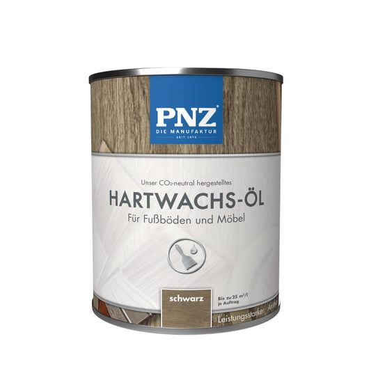 PNZ hard wax oil coloured (black) 2.50 l - 76009