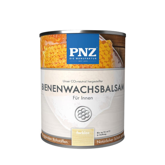 PNZ Bienenwachsbalsam Innen | Nachhaltig hergestellt mit regionalen Rohstoffen | Made in Germany | für Holzdecken, Holzverkleidungen, Regale, Möbel