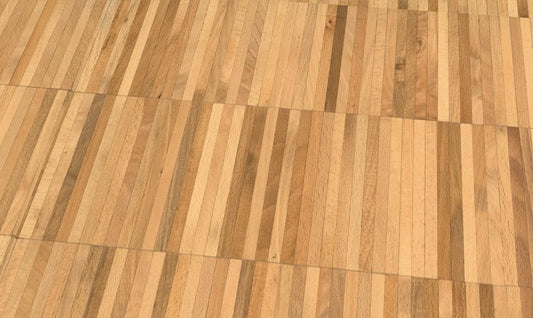 Vertical lamella parquet beech unsteamed industrial 10mm - High-quality solid parquet - Installation elements