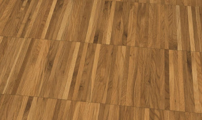 Vertical lamella parquet oak industrial 16mm - High-quality solid parquet - Installation elements