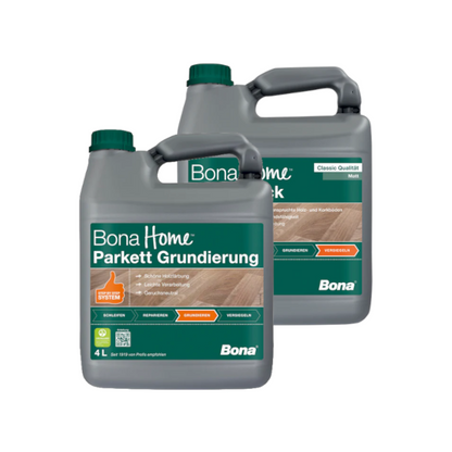 Bona Home Parkettlack & Grundierung – Perfektes Schutz-Bundle für Ihren Boden (4 Liter, matt)
