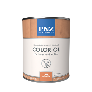 PNZ Color-Öl für Innen und Außen | lösemitttelfreies Farböl | Nachhaltig hergestellt mit regionalen Rohstoffen | für alle Hölzer, auch Bienenhäuser