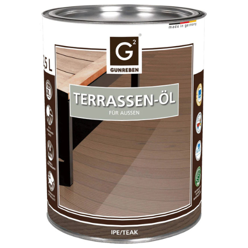 G2 Terrassen-Öl - Gebinde: 2,5 L - Ipe | Teak