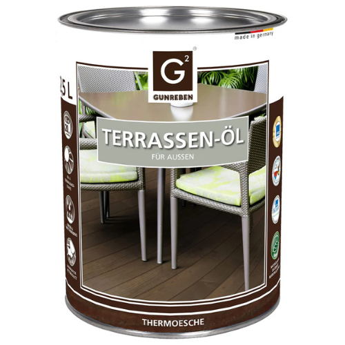 G2 Terrassen-Öl - Gebinde: 2,5 L - Thermoesche