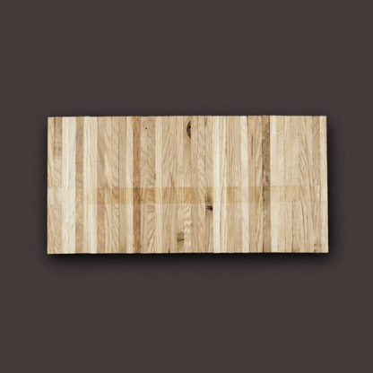 Vertical lamella parquet oak industrial 16mm - High-quality solid parquet - Installation elements