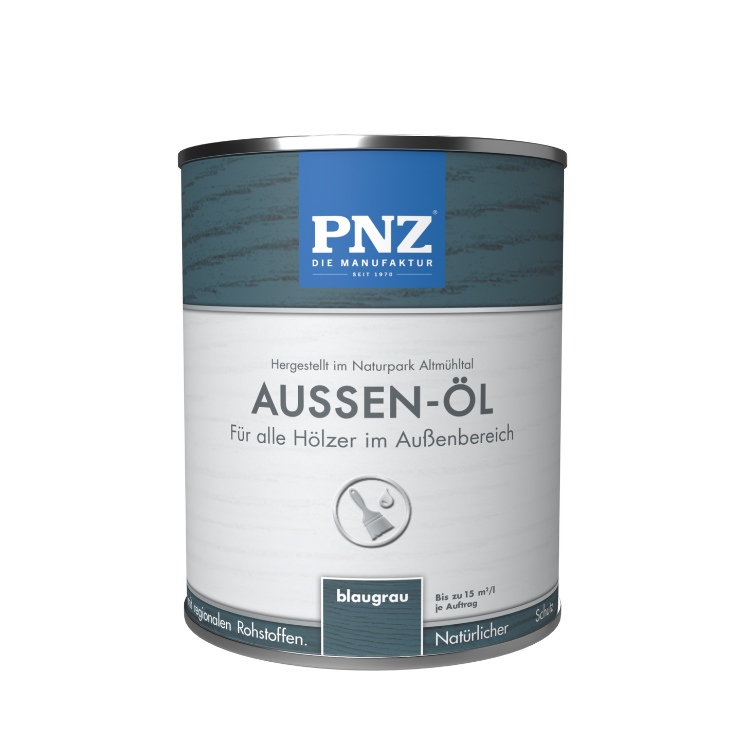 PNZ Außen-Öl | Nachhaltig hergestellt mit regionalen Rohstoffen | Made in Germany | Holzdeck, Holz-Terrasse, Fenster, Türen, Gartenhäuser, Spielgeräte