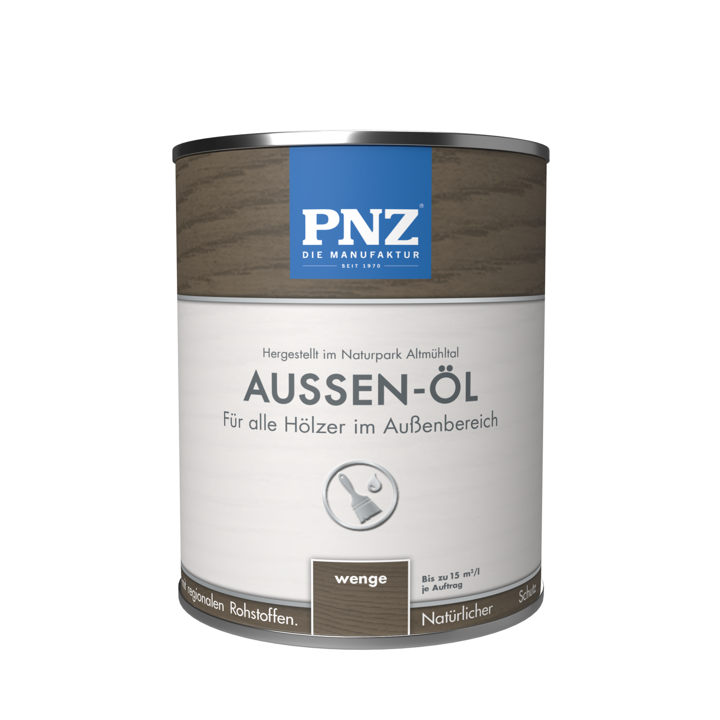 PNZ Außen-Öl | Nachhaltig hergestellt mit regionalen Rohstoffen | Made in Germany | Holzdeck, Holz-Terrasse, Fenster, Türen, Gartenhäuser, Spielgeräte