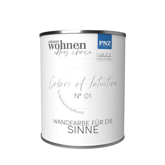PNZ Colors of Intuition Nº 01 – Reinheit & Hoffnung | Wohngesunde Wandfarbe für Innen (verschiedene Gebindegrößen)