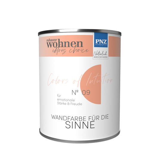 PNZ Colors of Intuition Nº 09 – Emotionale Stärke & Freude | Wohngesunde Wandfarbe für Innen (verschiedene Gebindegrößen)