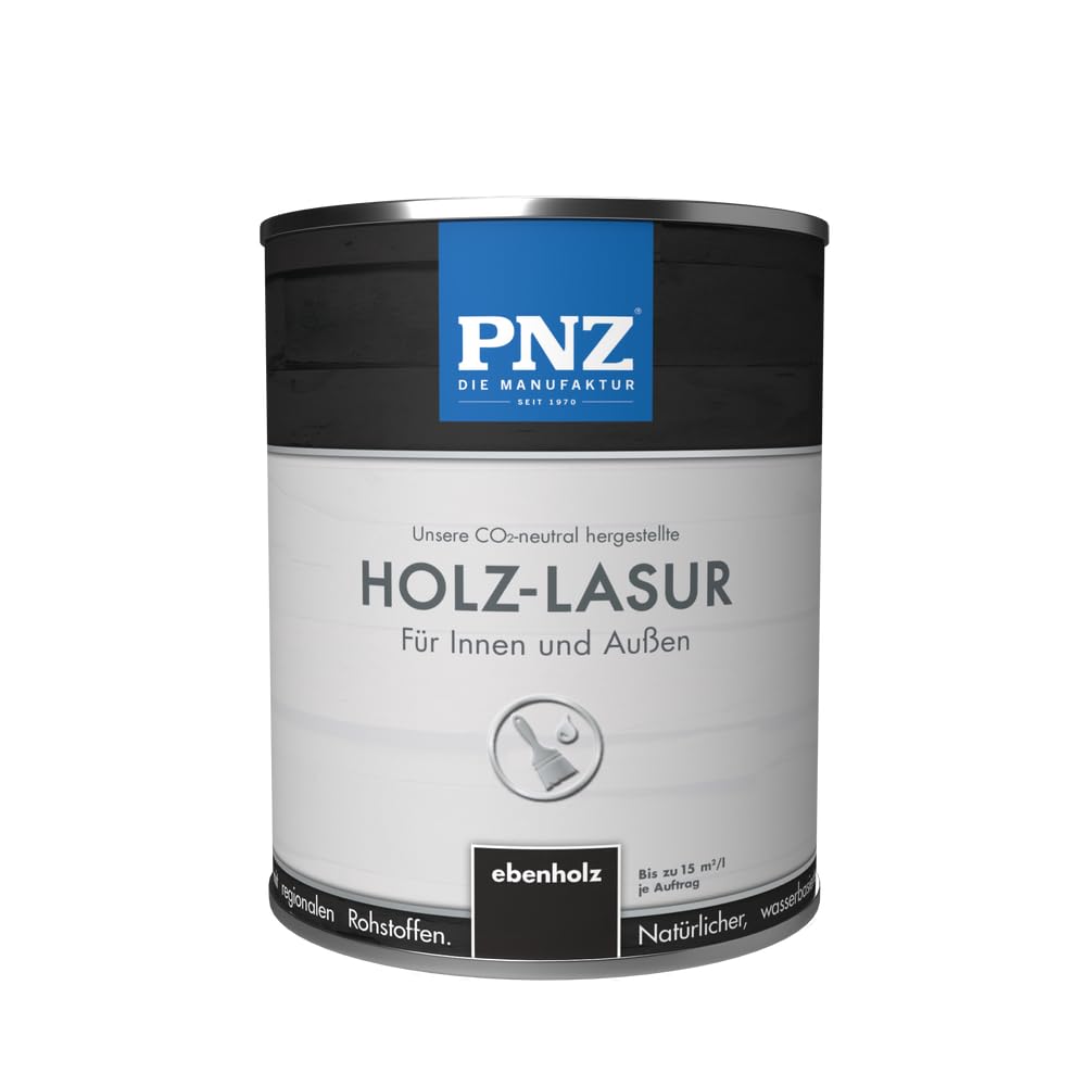 PNZ Holzlasur für Innen und Außen | Gebinde 0,25L | lösemitttelfreie Farblasur | Nachhaltig hergestellt mit regionalen Rohstoffen | für alle Hölzer, auch Bienenhäuser