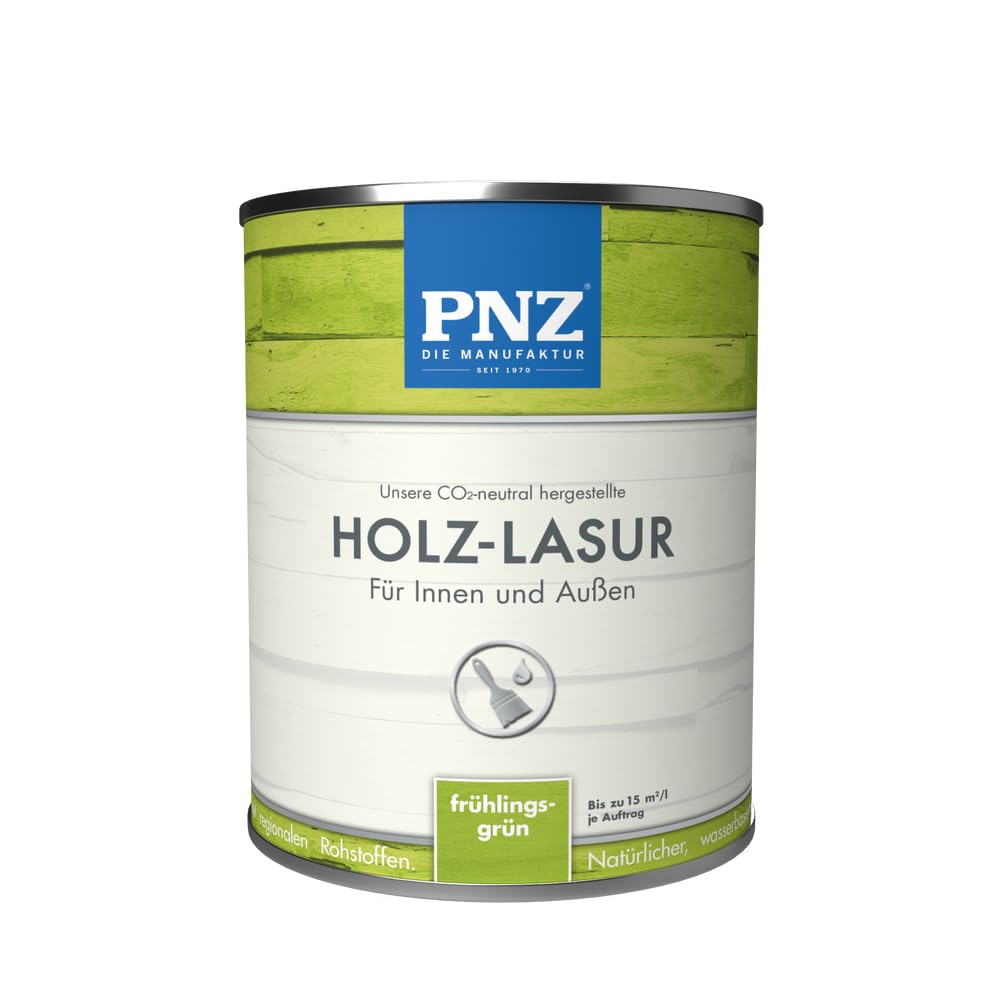 PNZ Holzlasur für Innen und Außen | Gebinde 0,25L | lösemitttelfreie Farblasur | Nachhaltig hergestellt mit regionalen Rohstoffen | für alle Hölzer, auch Bienenhäuser