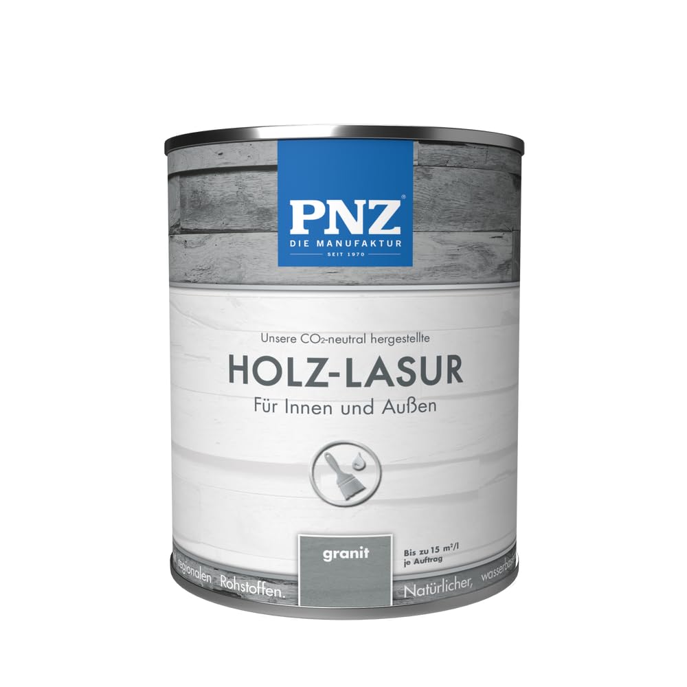 PNZ Holzlasur für Innen und Außen | Gebinde 0,25L | lösemitttelfreie Farblasur | Nachhaltig hergestellt mit regionalen Rohstoffen | für alle Hölzer, auch Bienenhäuser