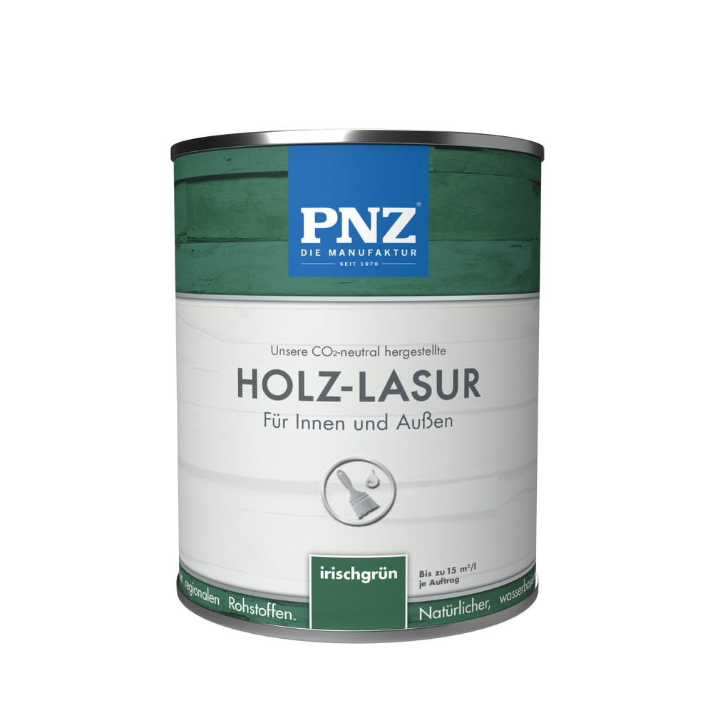 PNZ Holzlasur für Innen und Außen | Gebinde 0,25L | lösemitttelfreie Farblasur | Nachhaltig hergestellt mit regionalen Rohstoffen | für alle Hölzer, auch Bienenhäuser