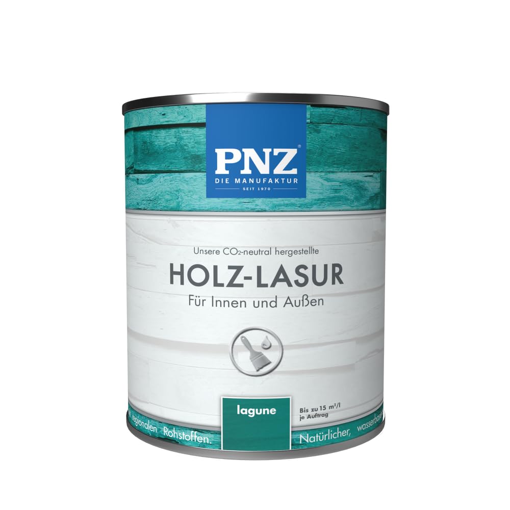 PNZ Holzlasur für Innen und Außen | Gebinde 0,25L | lösemitttelfreie Farblasur | Nachhaltig hergestellt mit regionalen Rohstoffen | für alle Hölzer, auch Bienenhäuser