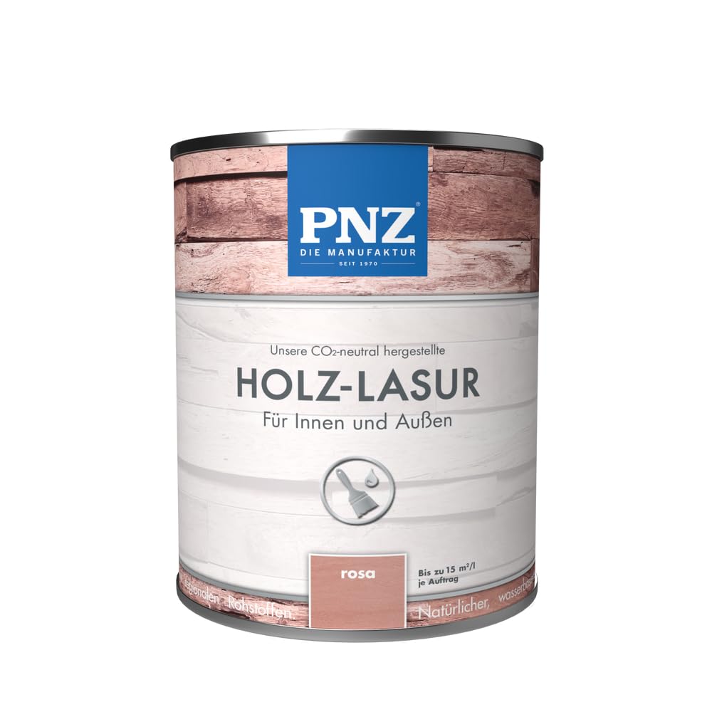 PNZ Holzlasur für Innen und Außen | Gebinde 0,25L | lösemitttelfreie Farblasur | Nachhaltig hergestellt mit regionalen Rohstoffen | für alle Hölzer, auch Bienenhäuser