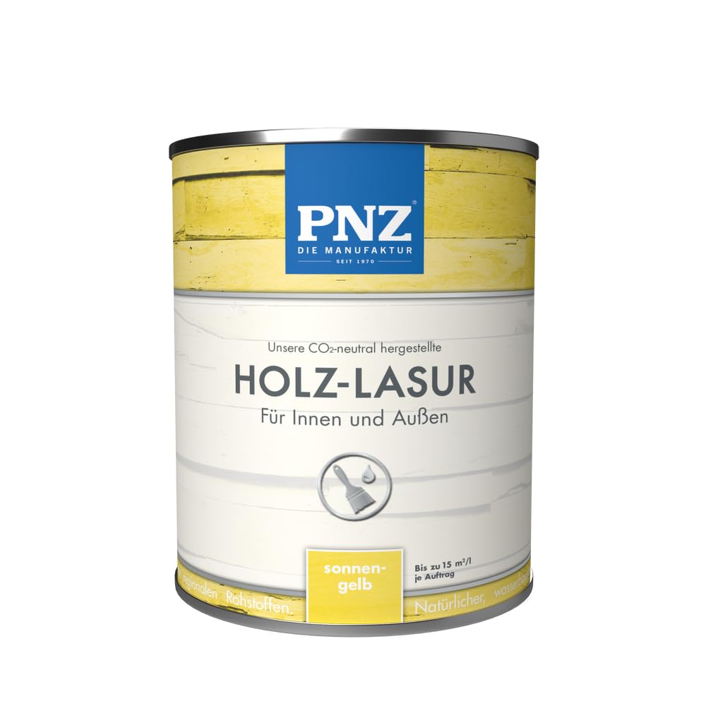 PNZ Holzlasur für Innen und Außen | Gebinde 0,25L | lösemitttelfreie Farblasur | Nachhaltig hergestellt mit regionalen Rohstoffen | für alle Hölzer, auch Bienenhäuser