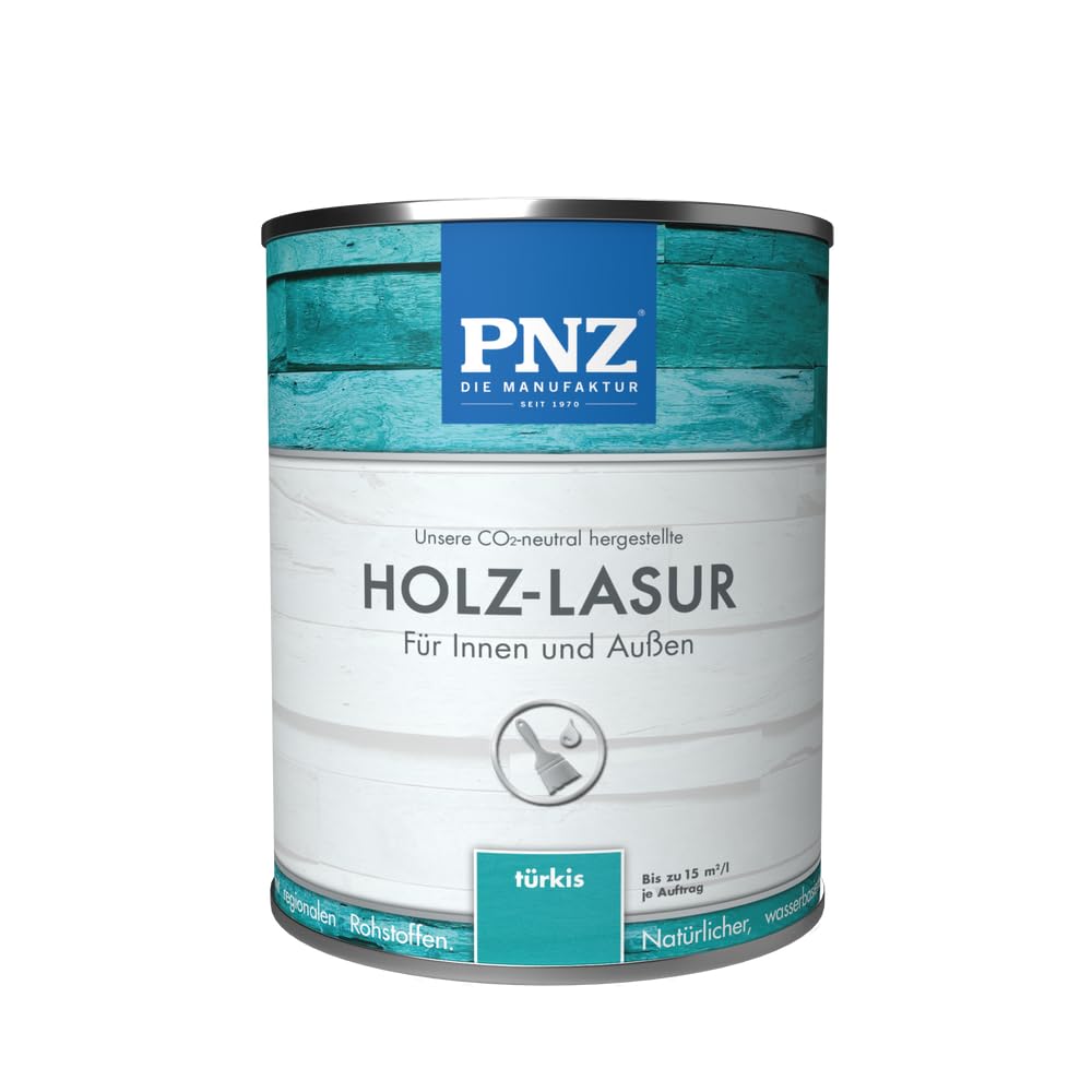 PNZ Holzlasur für Innen und Außen | Gebinde 0,25L | lösemitttelfreie Farblasur | Nachhaltig hergestellt mit regionalen Rohstoffen | für alle Hölzer, auch Bienenhäuser